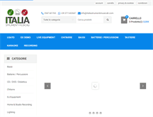 Tablet Screenshot of italiastrumentimusicali.com